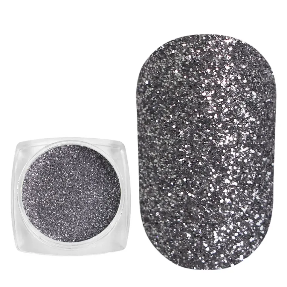 Komilfo Spangles 102D glitter unghie 2,5 g argento