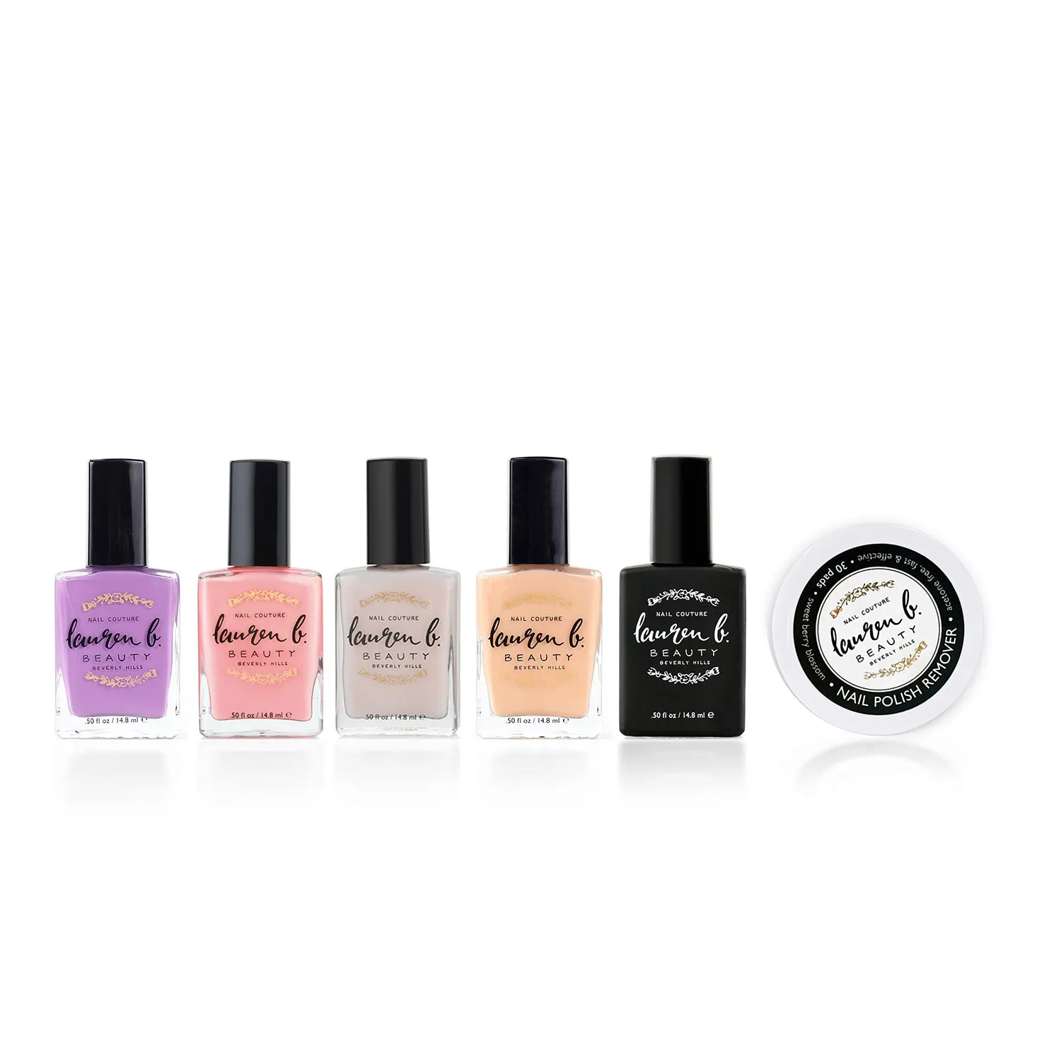 Lauren B At Home Nail Collection Set kit smalti 6 pezzi nude