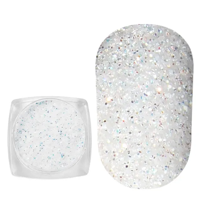 Komilfo 023E paillettes unghie 2,5 g bianche 0,3 mm