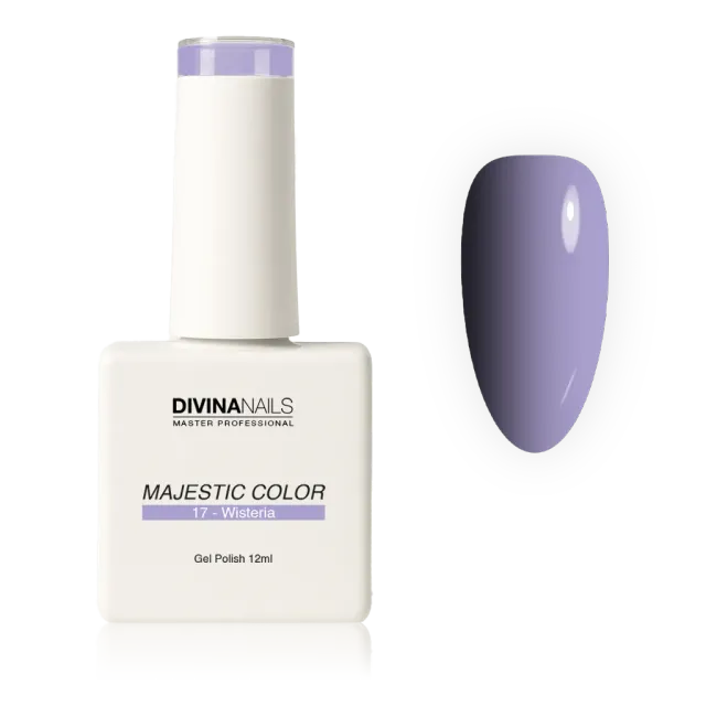 Diva Nails Majestic Color 17 Wisteria smalto semipermanente 12ml lilla