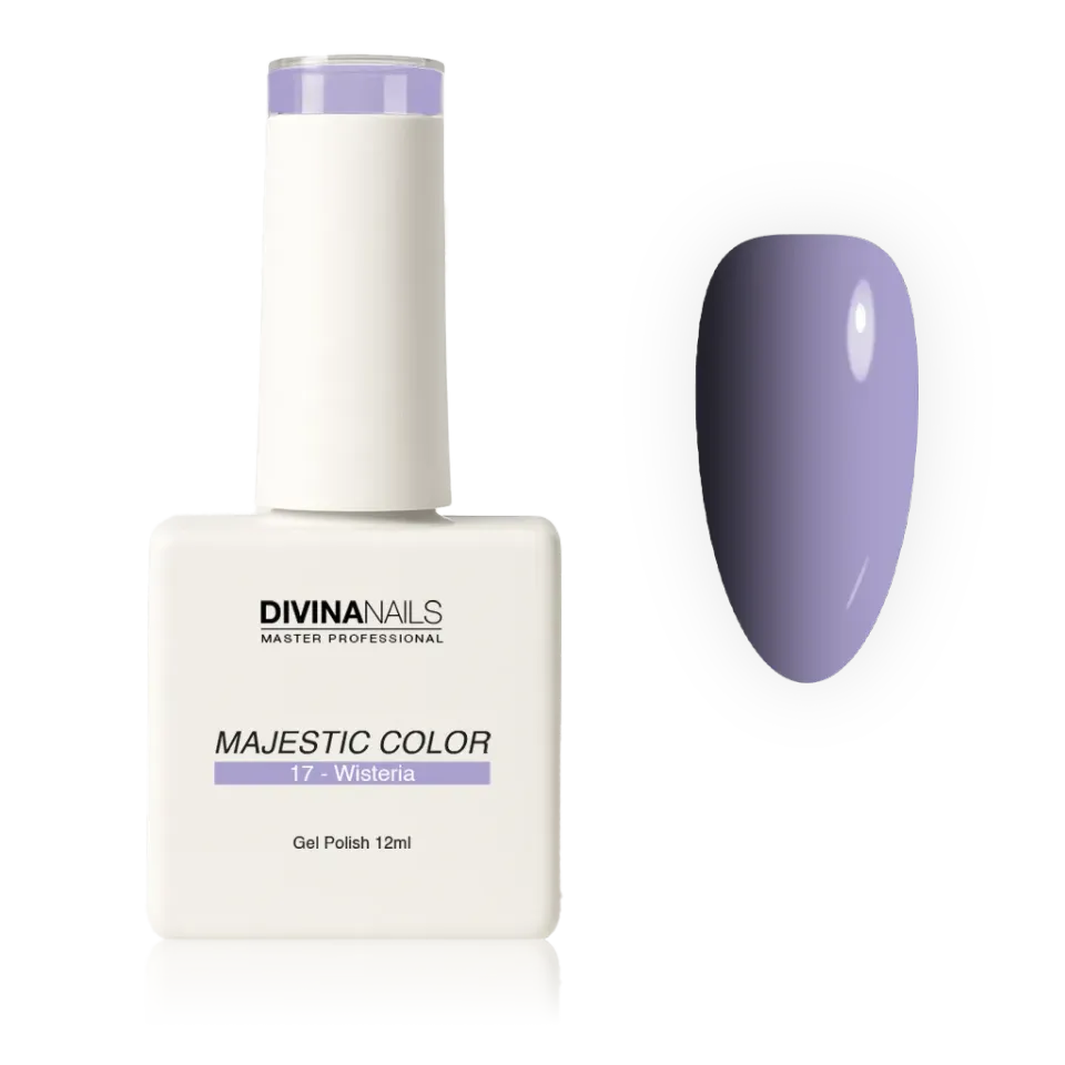 Diva Nails Majestic Color 17 Wisteria smalto semipermanente 12ml lilla