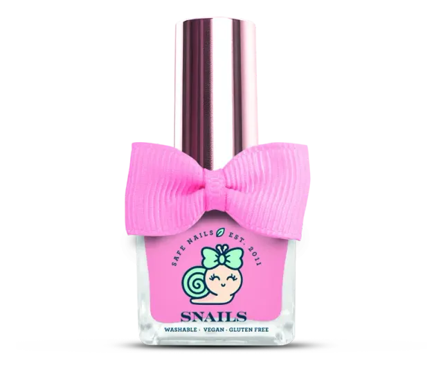 Snails Ballerine smalto bambini rosa lavabile