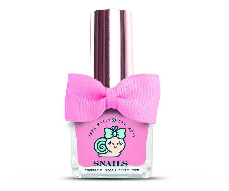 Snails Ballerine smalto bambini rosa lavabile