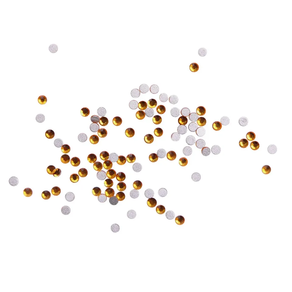 Komilfo strass unghie Topaz misura 4 100 pz