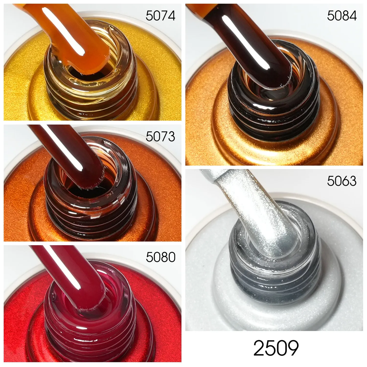 Venalisa Lunar Honey V2509 Kit Smalto Gel 5 Pezzi Miele