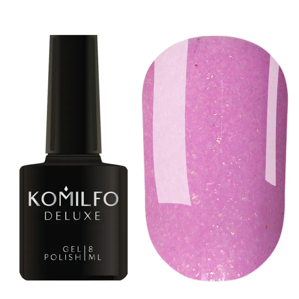 Komilfo Deluxe D044 smalto semipermanente 8 ml lilla shimmer