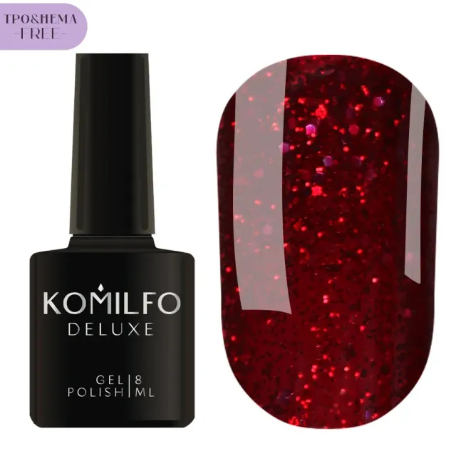 Komilfo Glitter Collection G016 smalto semipermanente 8 ml glitter