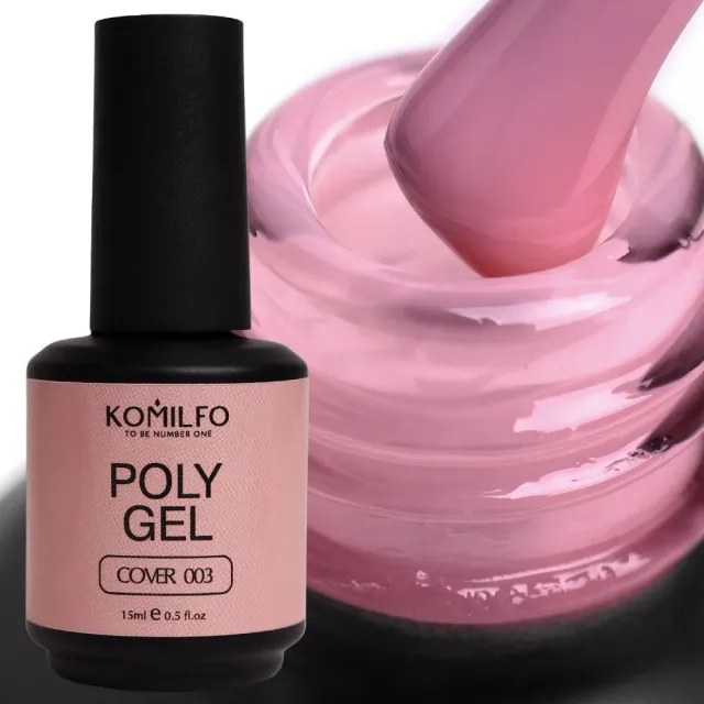 Komilfo PolyGel 003 polygel cover nude 15 ml autolivellante