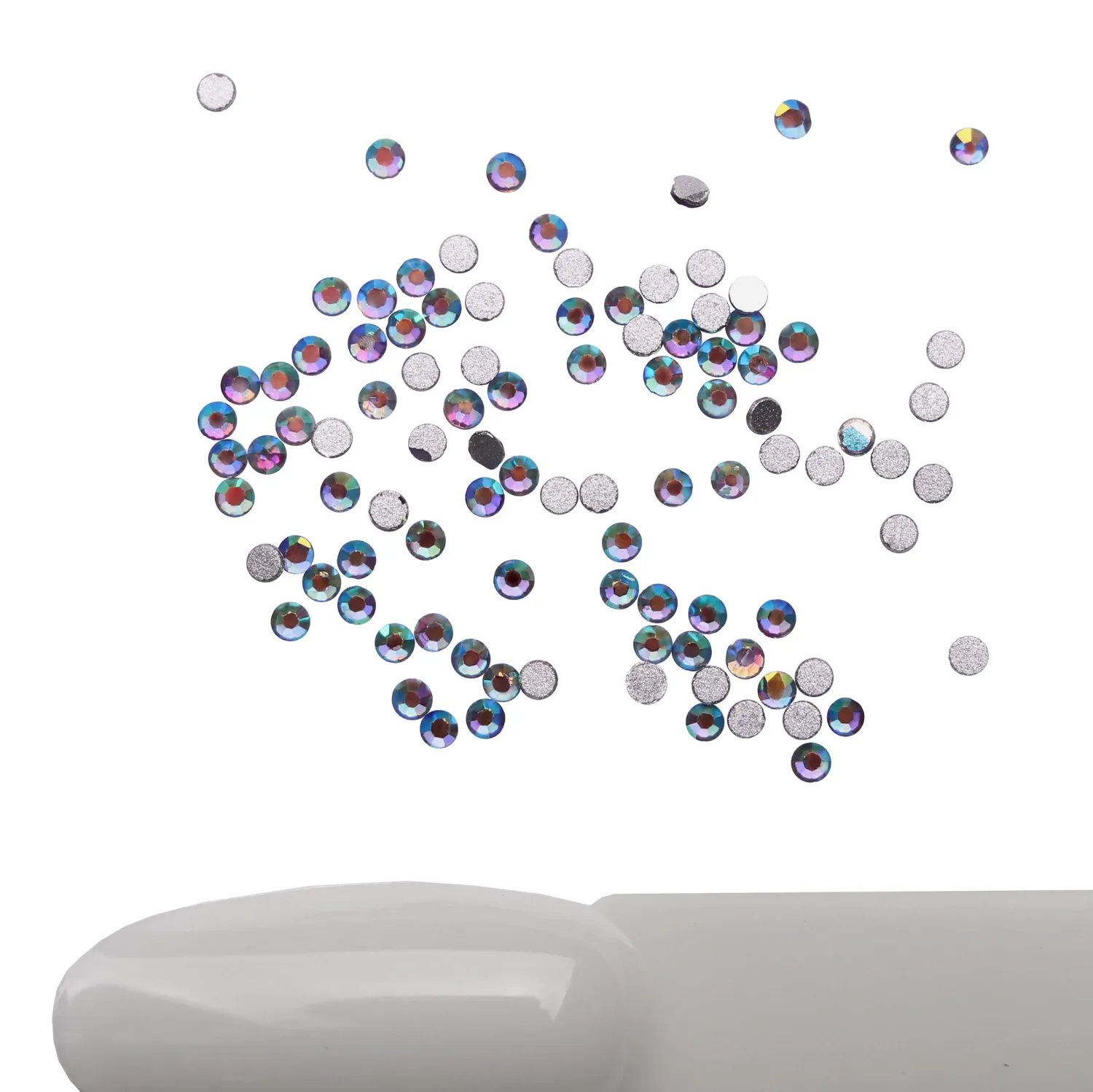 Komilfo Strass Bk.Diamond AB decorazioni unghie misura 4 100 pz