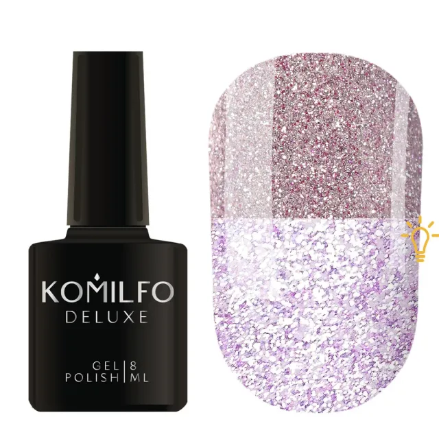Komilfo Luminous Collection L010 smalto semipermanente lilla 8 ml riflettente