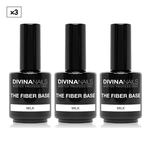 Diva Nails The Fiber Base 02 Milk base unghie 3x15ml