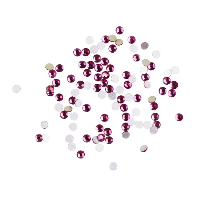 Komilfo strass fucsia decorazioni unghie misura 5 100 pz