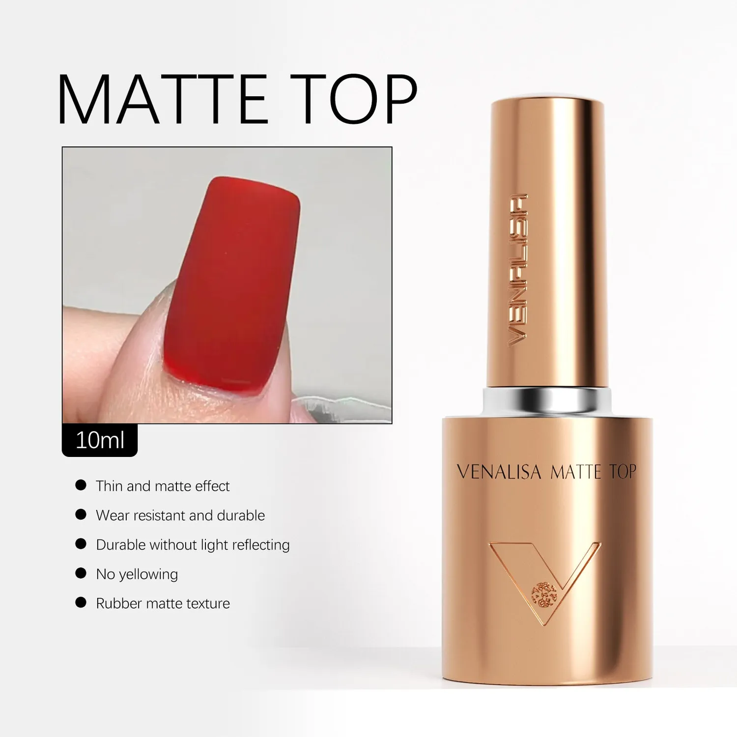 Venalisa Matte Top Coat top coat opaco 10ml velluto