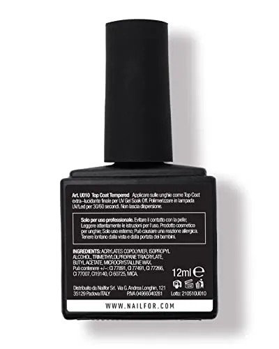 Nailfor Vera Top Tempered top coat 12ml extra lucido