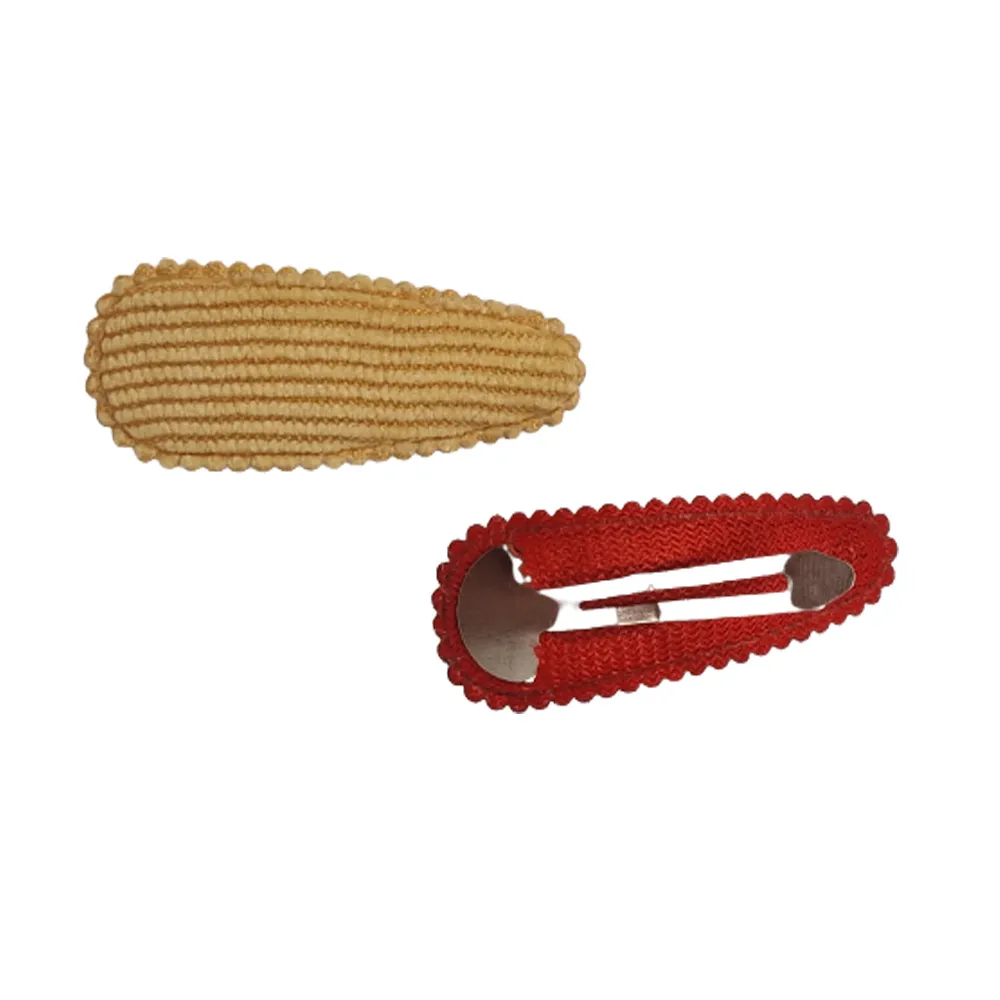 Snails Cuty Clips Bunny Ears mollette 2 pezzi giallo rosso