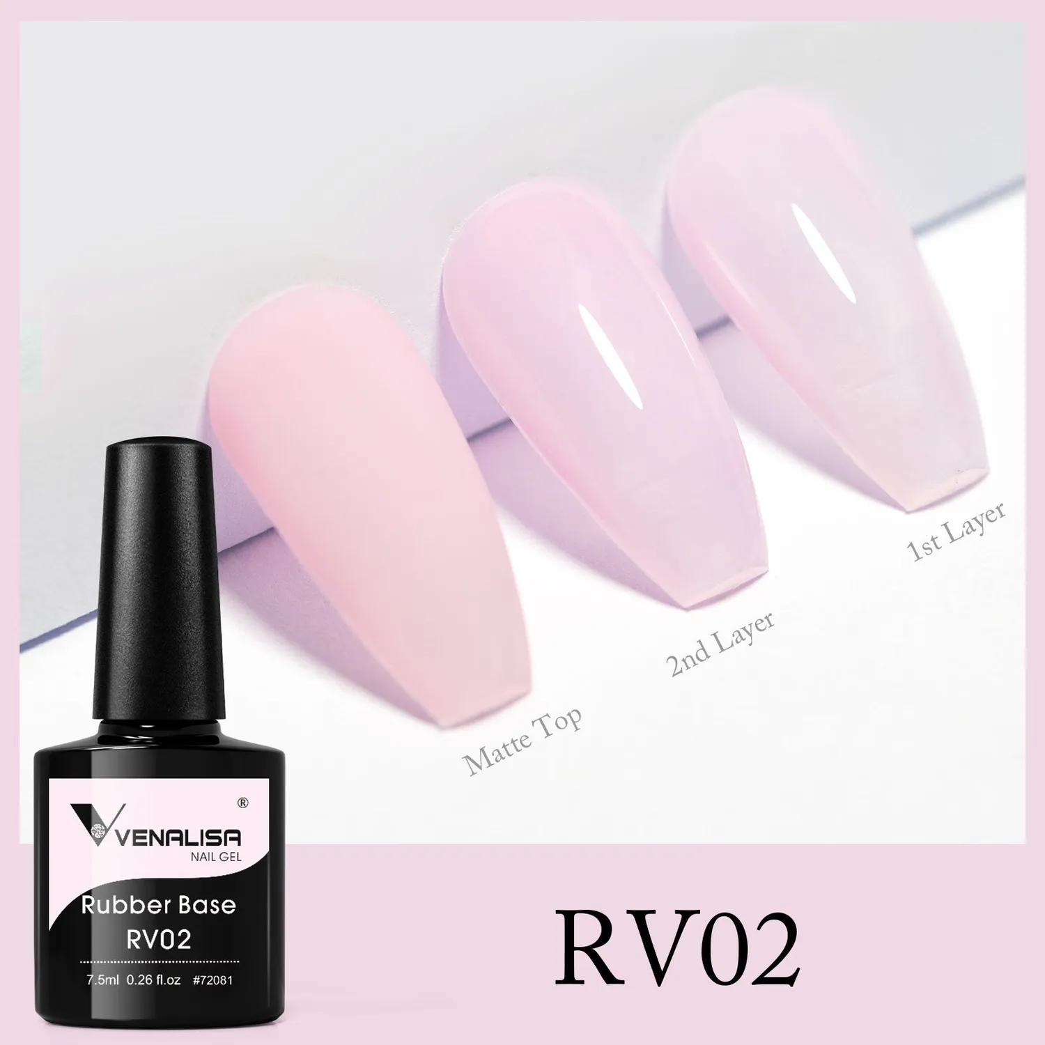 Venalisa Rubber Base Gel Semipermanente 7,5ml Nude