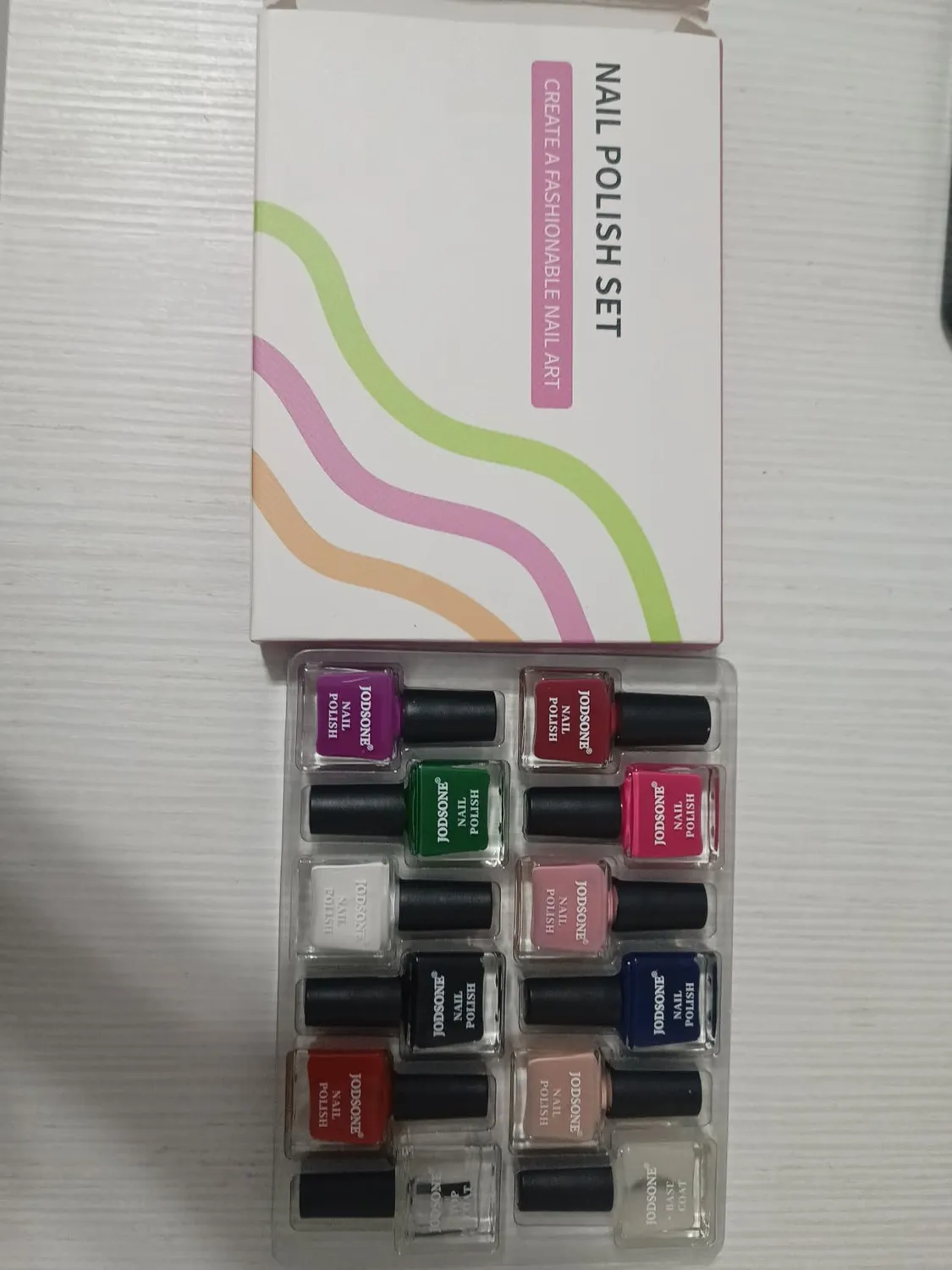 Jodsone kit 100 smalti gel semipermanente base top multicolore