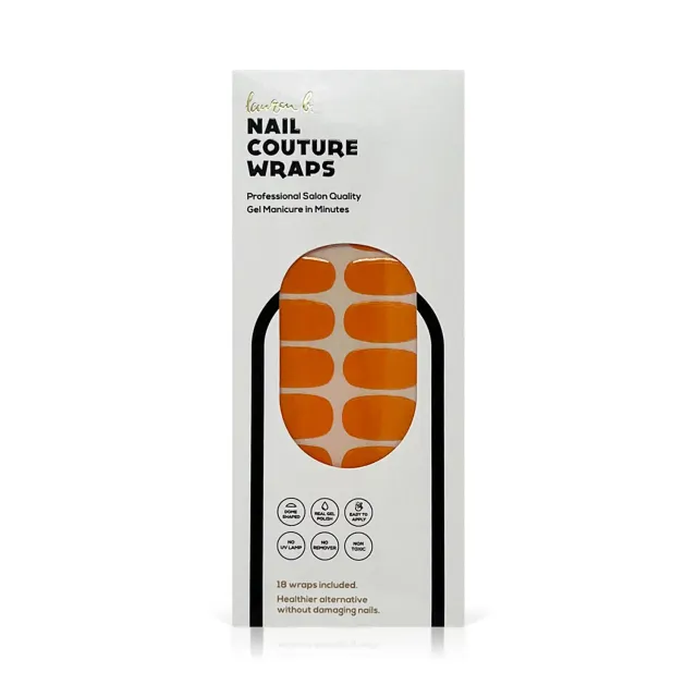 Lauren B Beauty Apricot Solid wrap unghie gel 18 pz