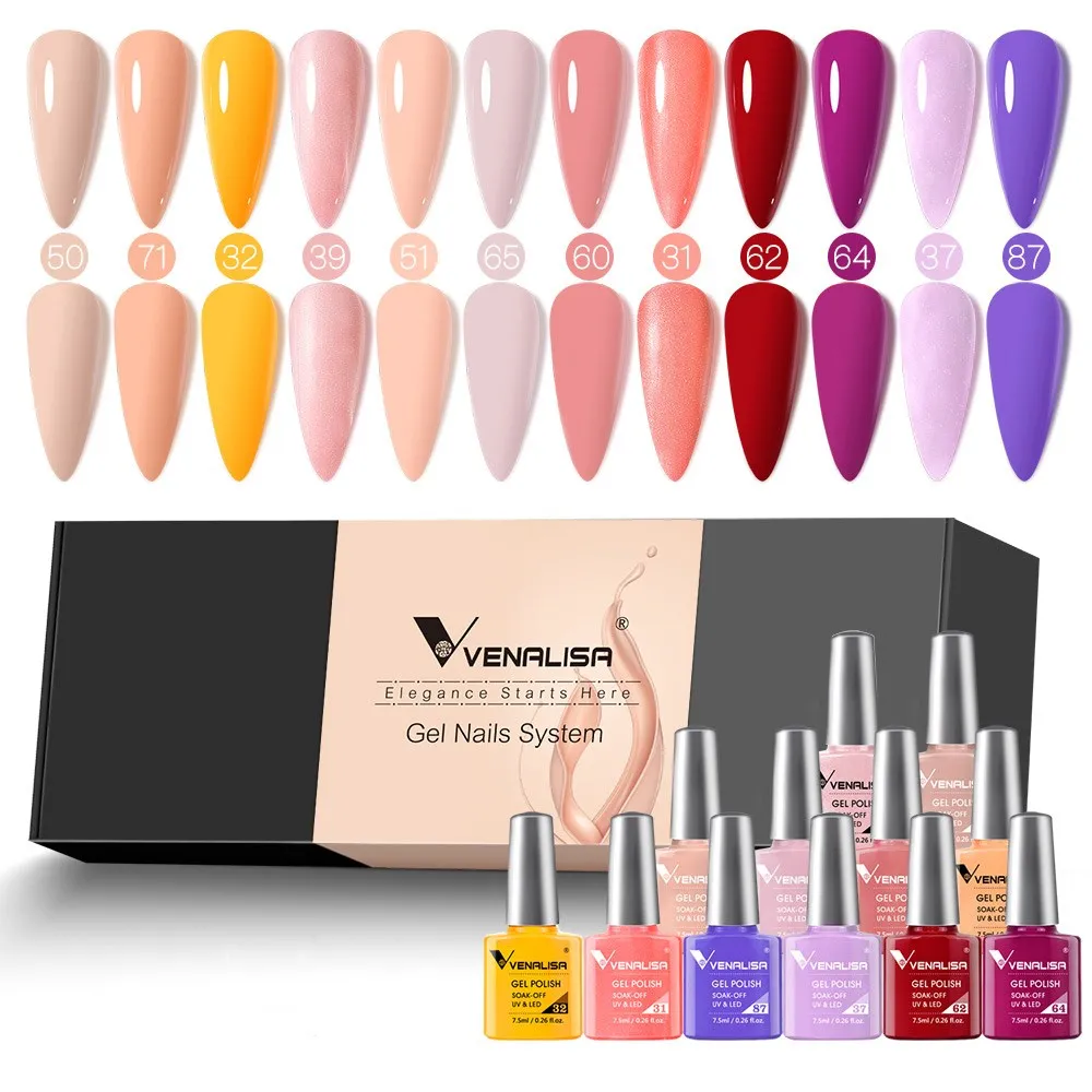 Venalisa Harmony H443 smalto gel 12 colori 7,5ml TPO free