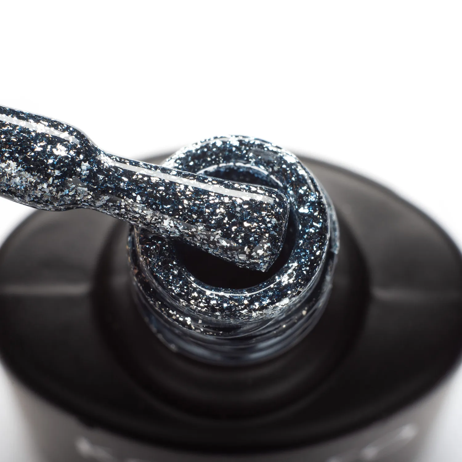 Komilfo Liquid Glam Gel LGG010 gel glitter 8 ml argento blu