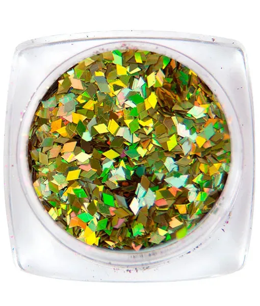 Komilfo Diamonds 1 mm decorazione unghie oro olografico 1,5 g