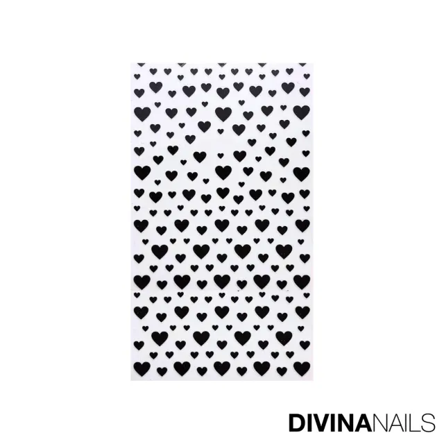 Diva Nails Stickers Cupido Black decorazioni unghie 2 pezzi San Valentino
