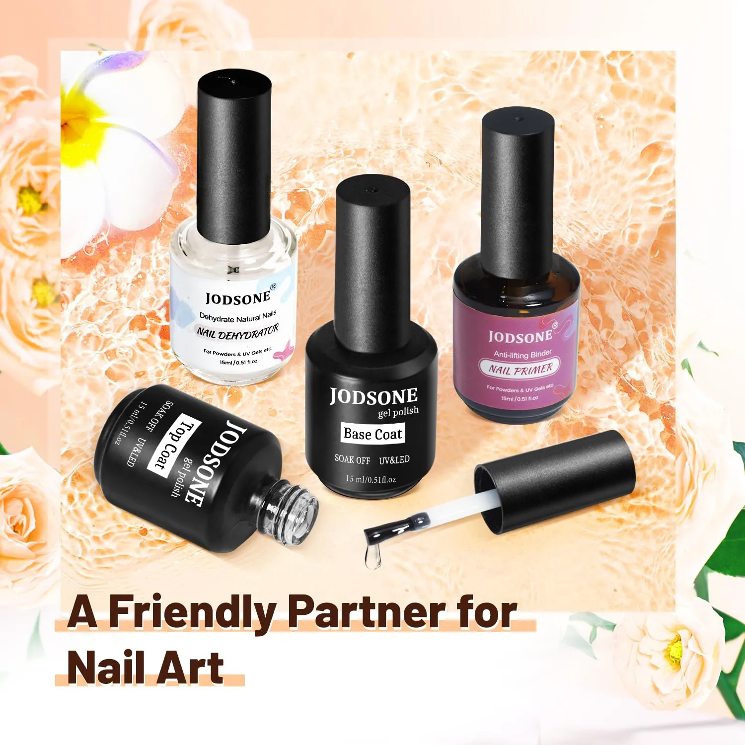 Jodsone base top coat semipermanente 4pz 15ml primer