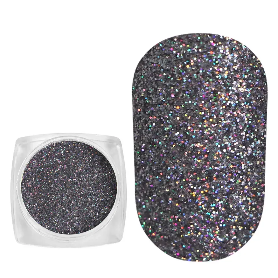 Komilfo Spangles 104D Glitter Unghie Argento Olografico 2,5 g