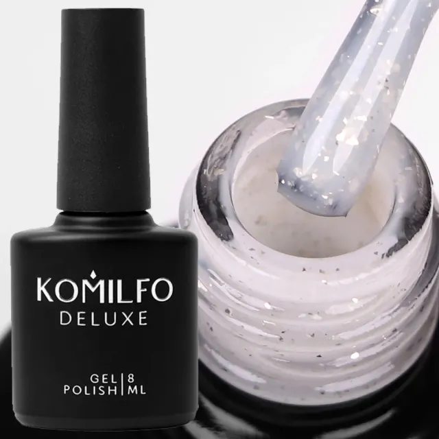 Komilfo Potal Base P001 base unghie bianca foglia oro 8 ml