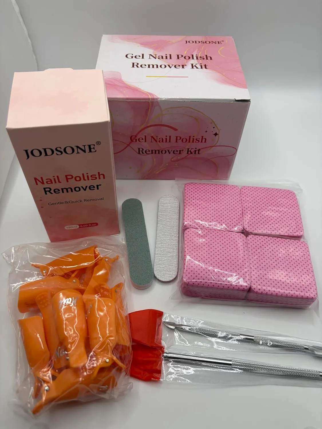 Jodsone solvente unghie senza acetone 180 ml kit rimozione