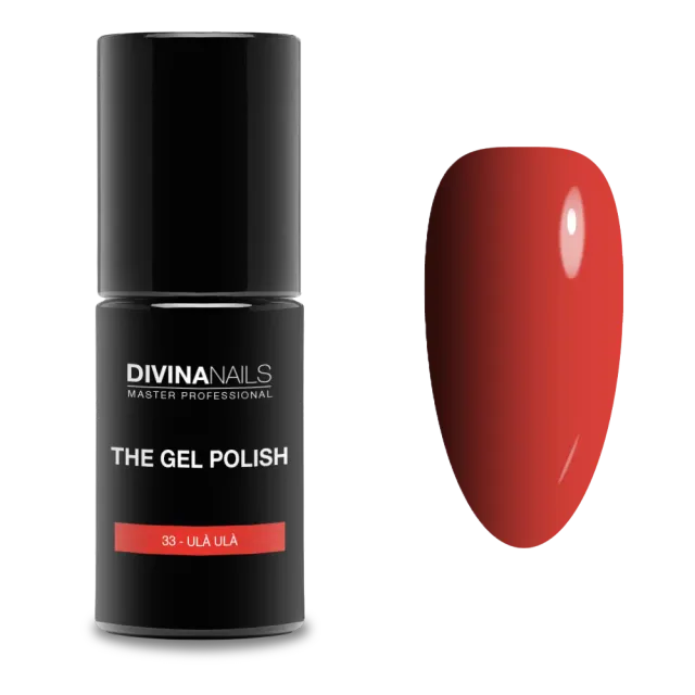 Diva Nails The Gel Polish 33 Ula Ula semipermanente 8ml rosso