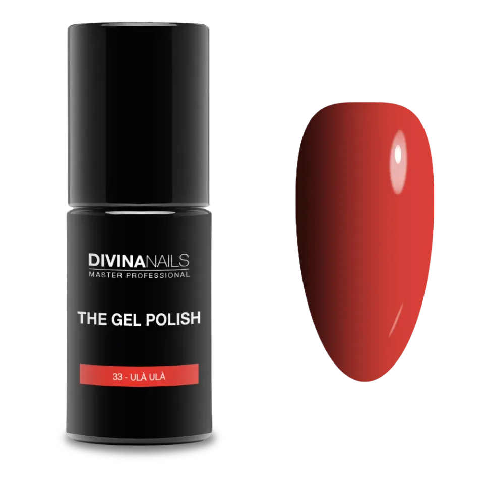 Diva Nails The Gel Polish 33 Ula Ula semipermanente 8ml rosso