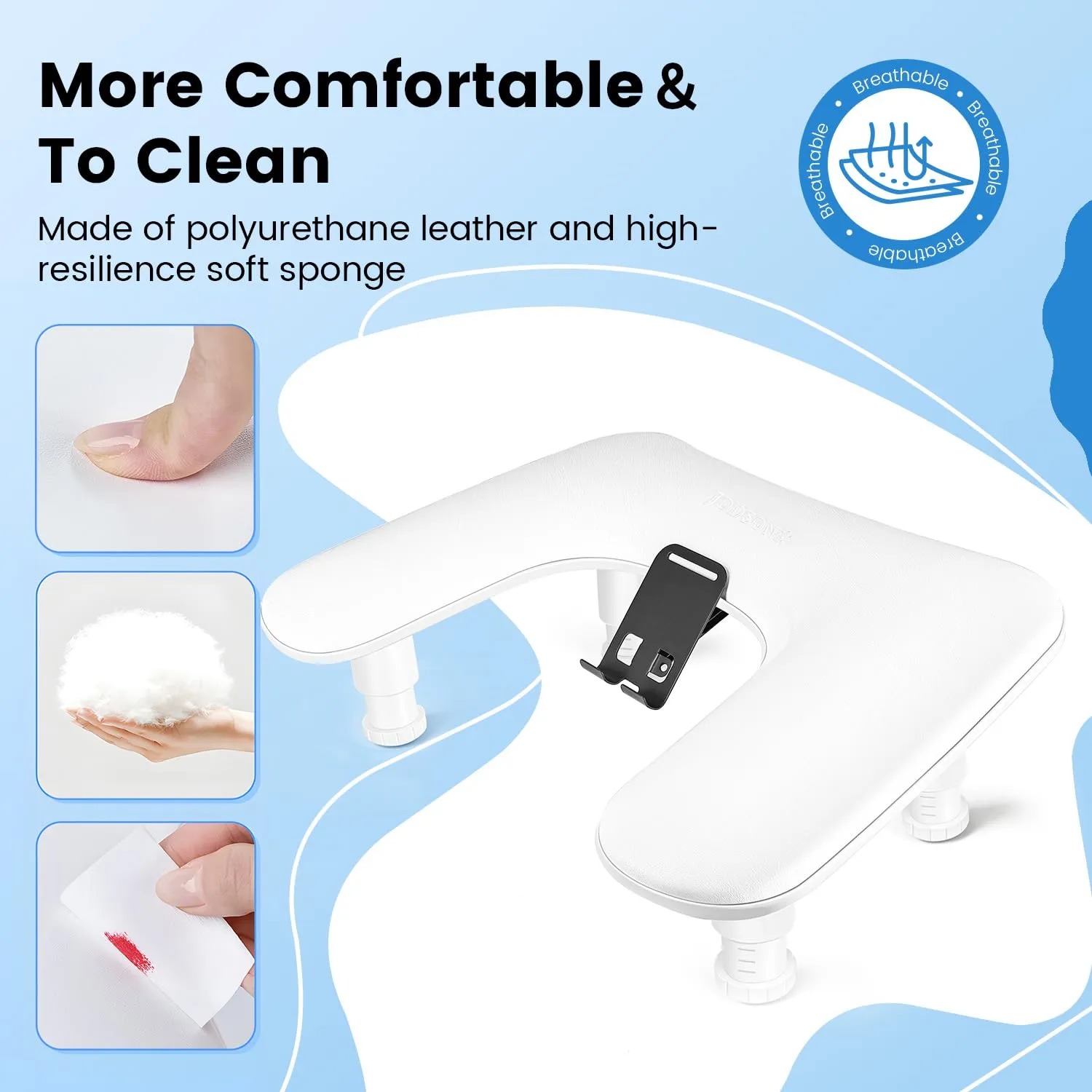 Jodsone poggiamani manicure U bianco supporto telefono
