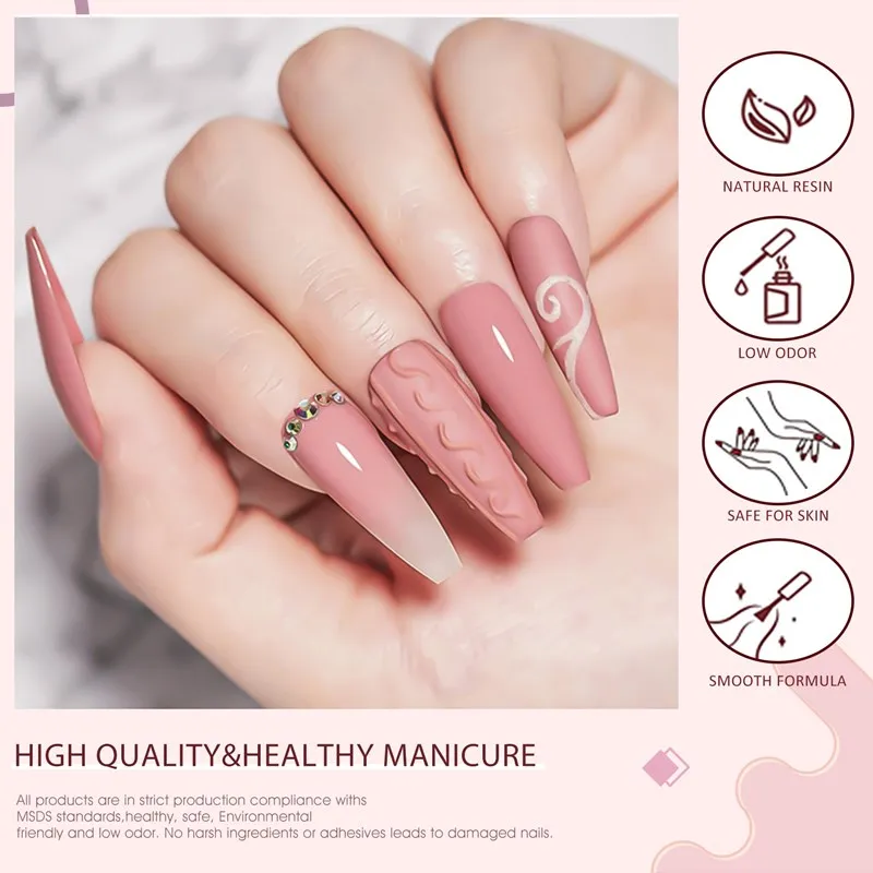 Venalisa Set Smalto Semipermanente Pink 6 colori 7,5ml hema free