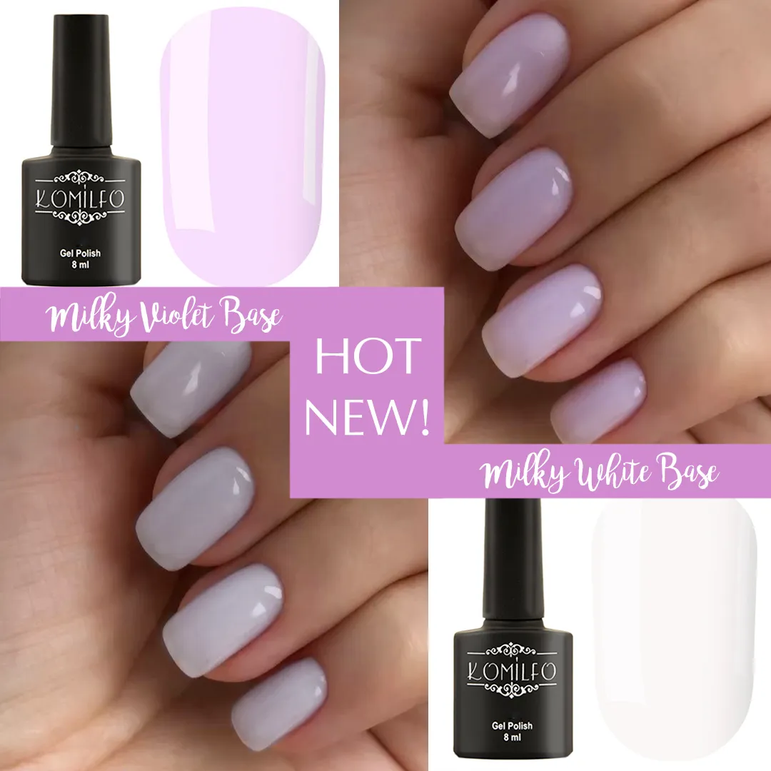 Komilfo Milky White Base base unghie 15 ml bianco latte