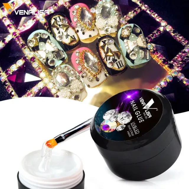 Venalisa Nail Glue colla unghie Clear 15ml per strass e tip