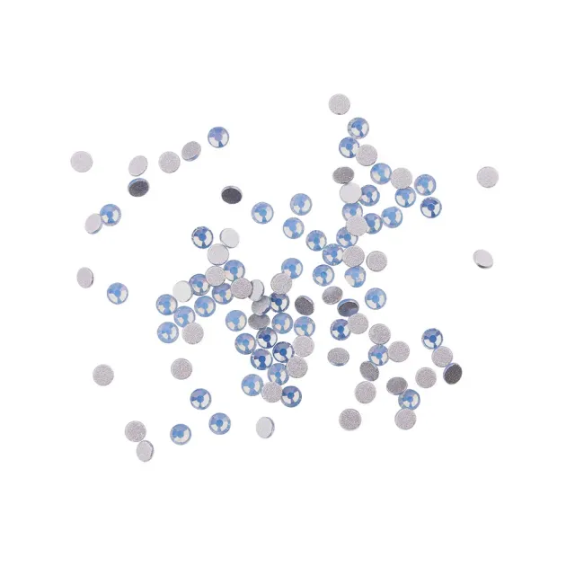 Komilfo Rhinestones strass unghie Blue Opal misura 6 100 pz