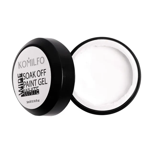 Komilfo Gel Paint 002 pittura gel unghie bianca 5 ml