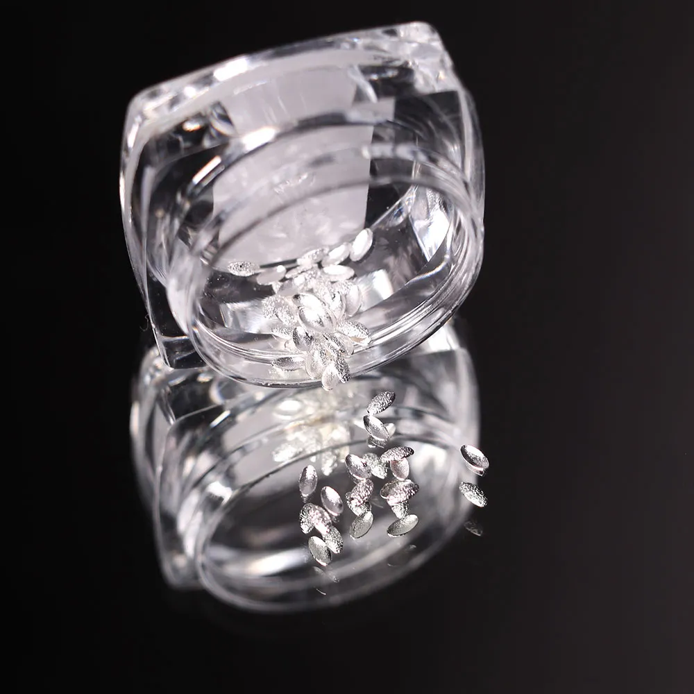 Komilfo Rivetti Ovali Argento 1,5x3 mm Decorazioni 50 pz