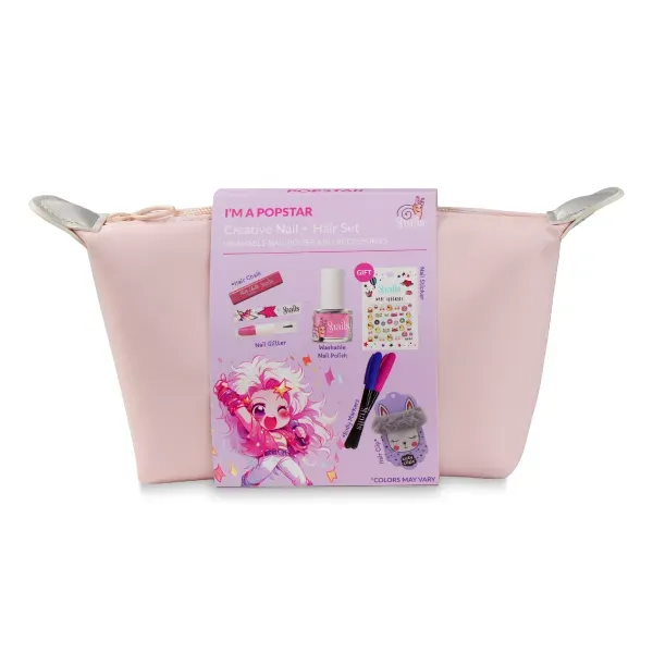 Snails Star Squad Pouch Popstar set smalto lavabile bambina glitter