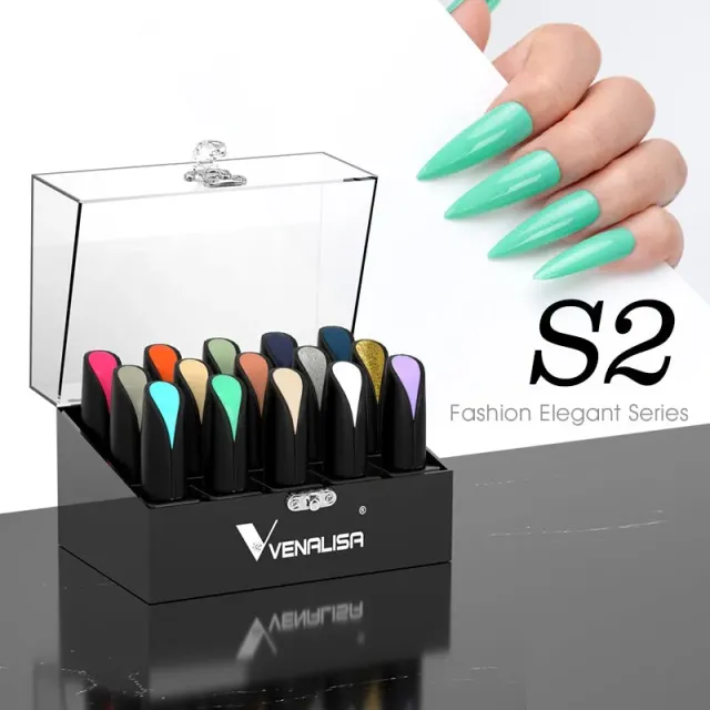 Venalisa S2 Kit Smalto Gel 15 Pezzi 15ml Lucido