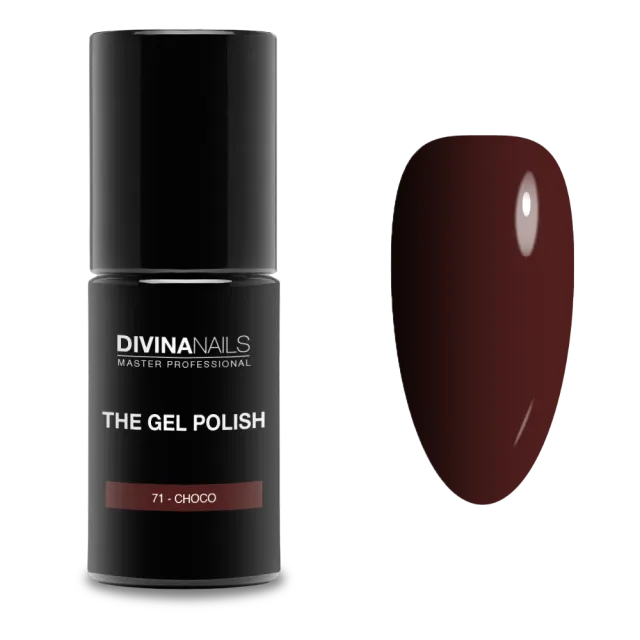 Diva Nails The Gel Polish 71% Choco semipermanente 8ml marrone