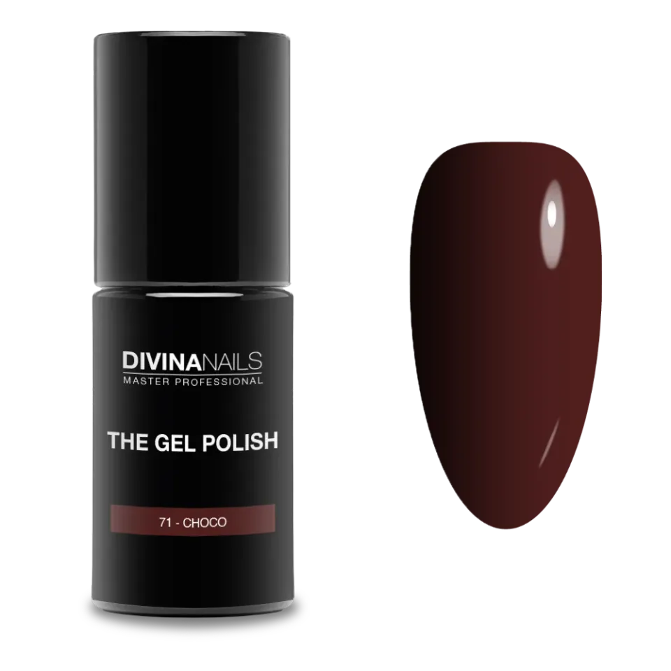 Diva Nails The Gel Polish 71% Choco semipermanente 8ml marrone