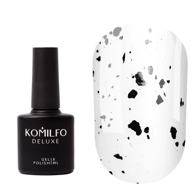 Komilfo No Wipe Spotty Top top coat nero 8 ml senza dispersione