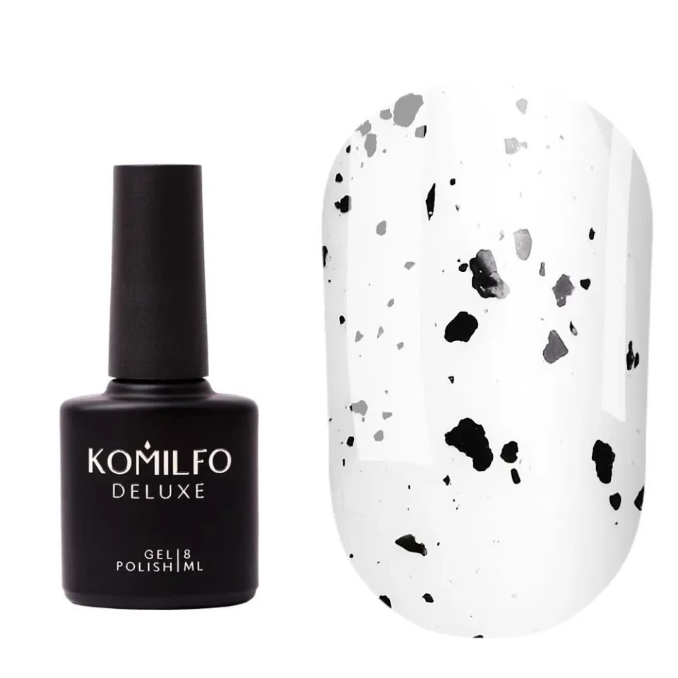 Komilfo No Wipe Spotty Top top coat nero 8 ml senza dispersione
