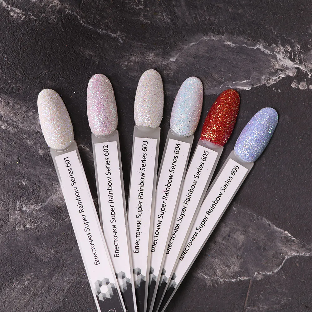 Komilfo Super Rainbow 602 glitter unghie 2,5 g olografico