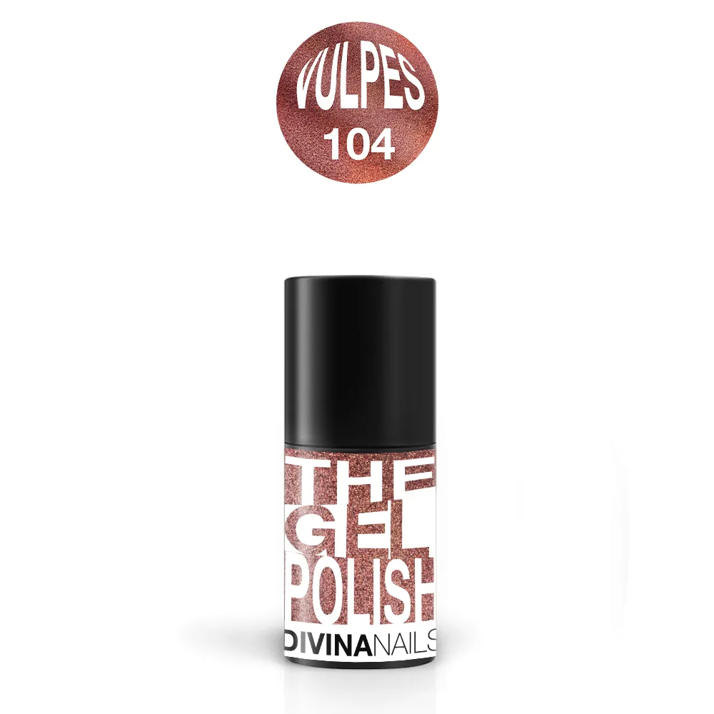 Diva Nails The Gel Polish 104 Vulpes semipermanente 8ml glitter