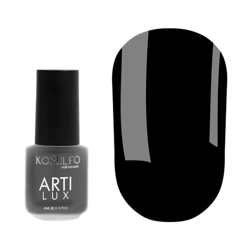 Komilfo ArtiLux 029 smalto unghie nero smalto 4ml coprente