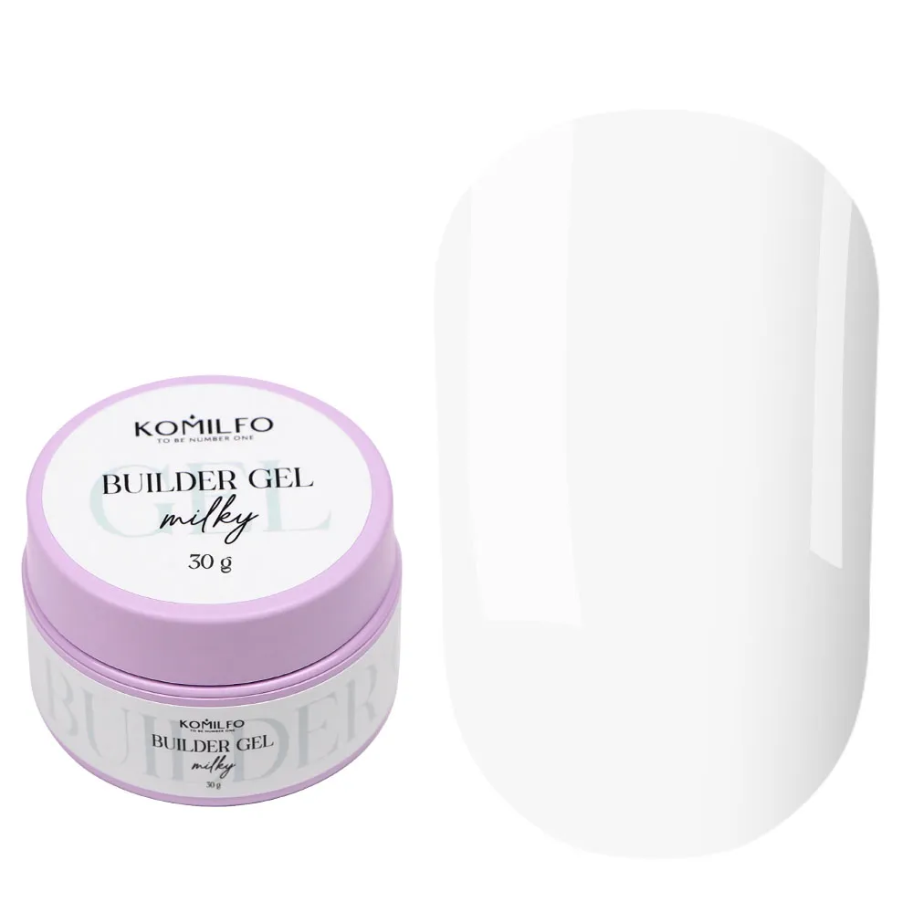 Komilfo Builder Gel Milky gel costruttore 30 g latte