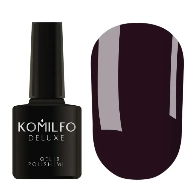 Komilfo Deluxe D102 smalto semipermanente 8 ml nero-viola coprente